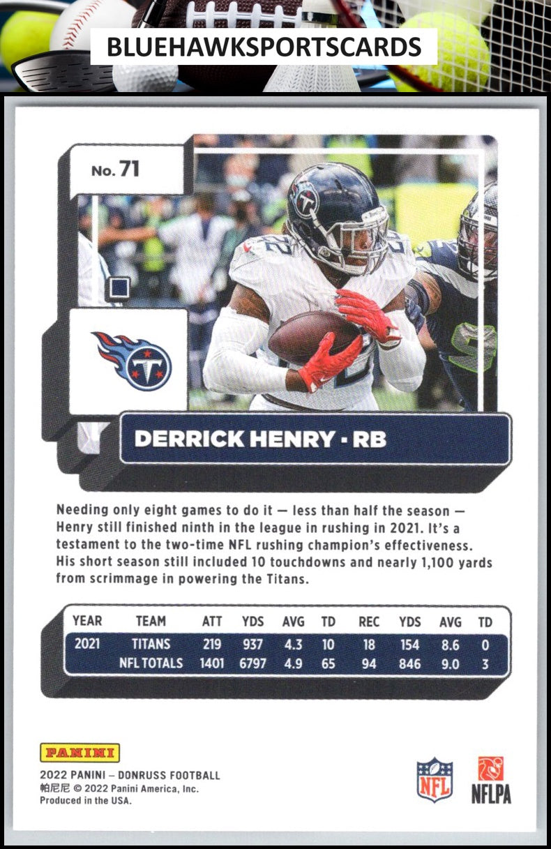 2022 Donruss #71 Derrick Henry