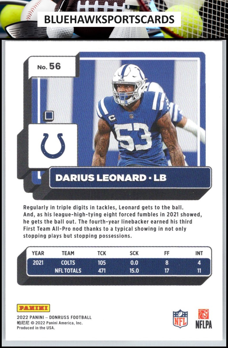 2022 Donruss #56 Darius Leonard