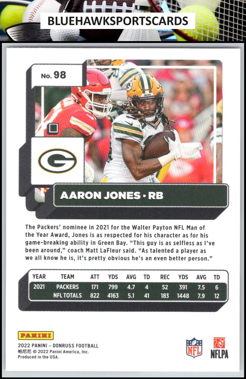 2022 Donruss #98 Aaron Jones