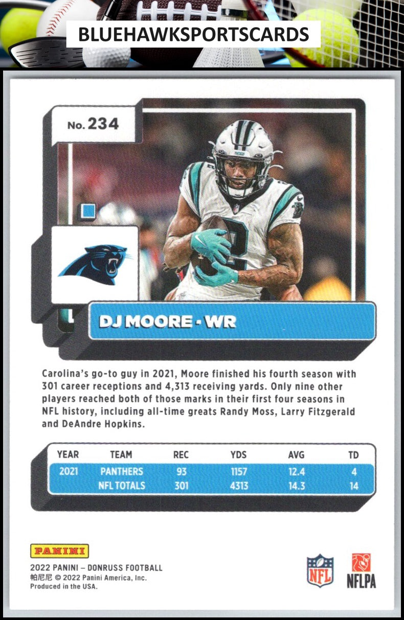 2022 Donruss #234 DJ Moore