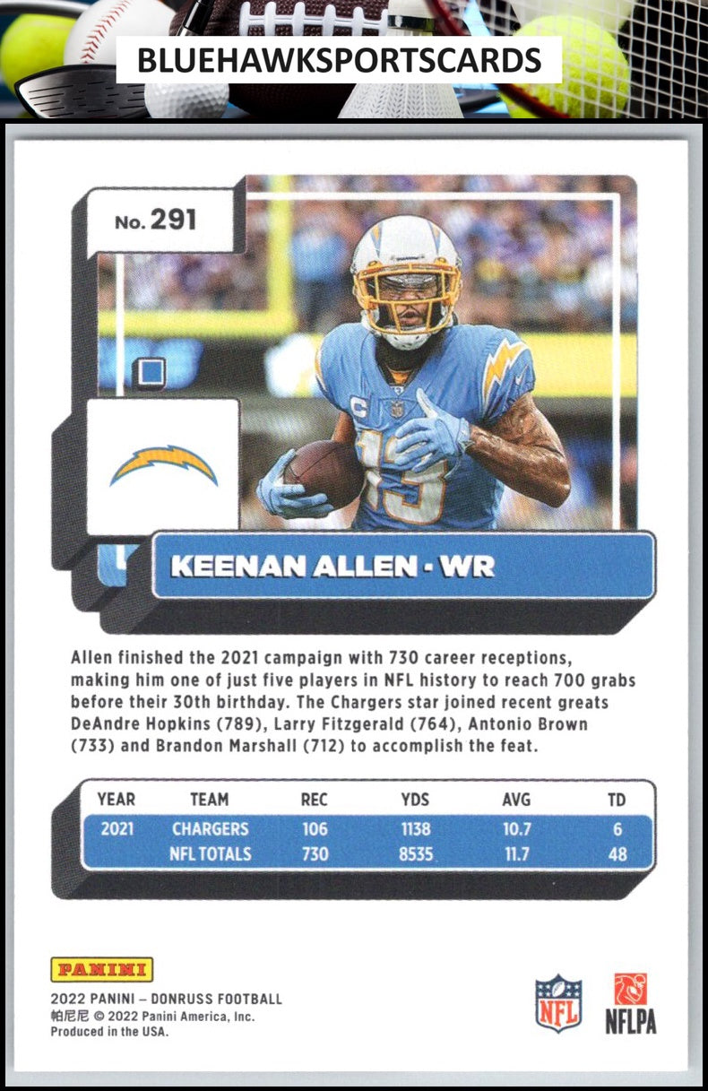 2022 Donruss #291 Keenan Allen