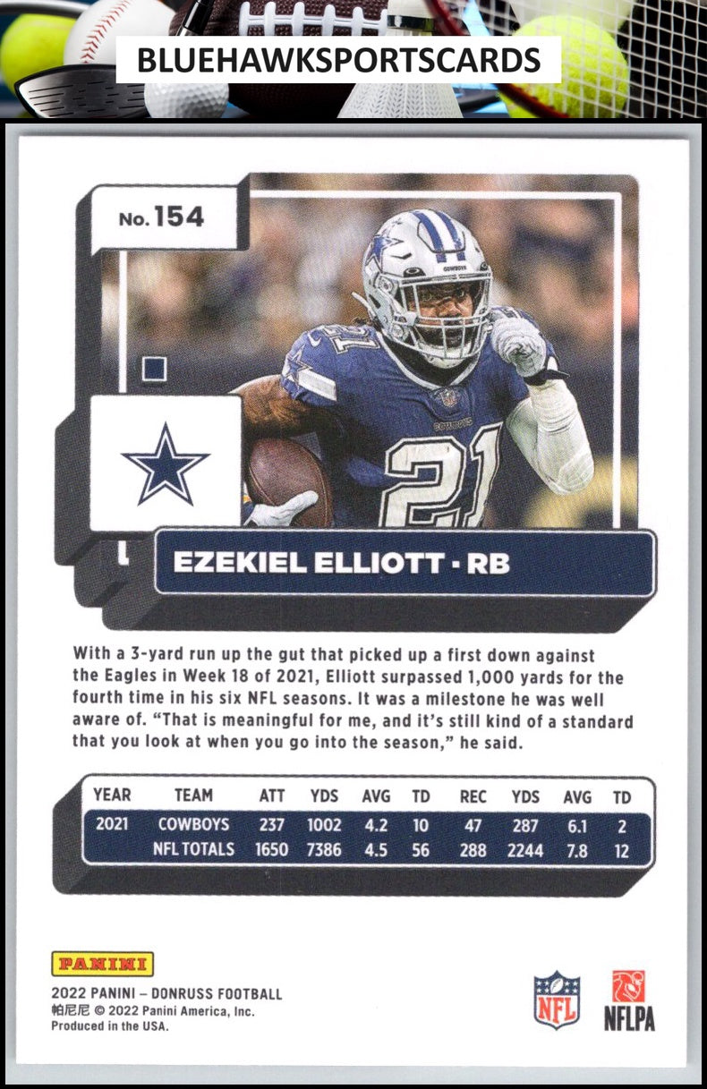 2022 Donruss #154 Ezekiel Elliott