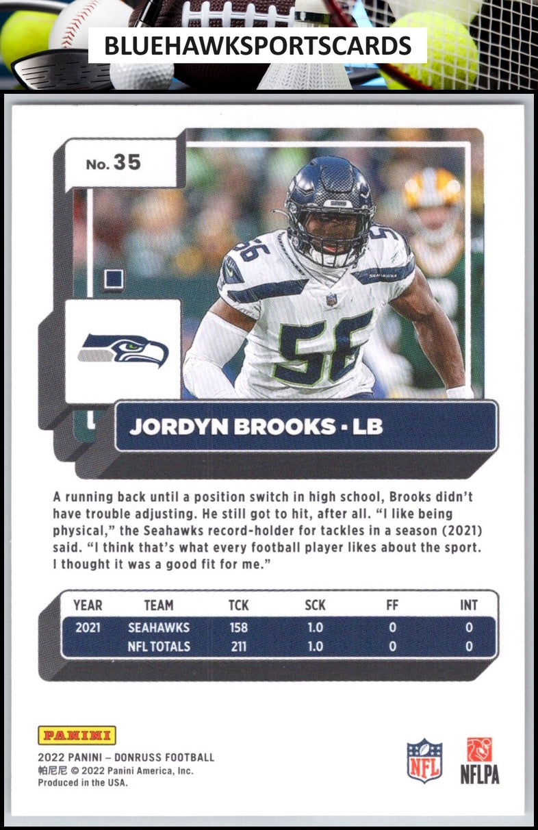 2022 Donruss #35 Jordyn Brooks