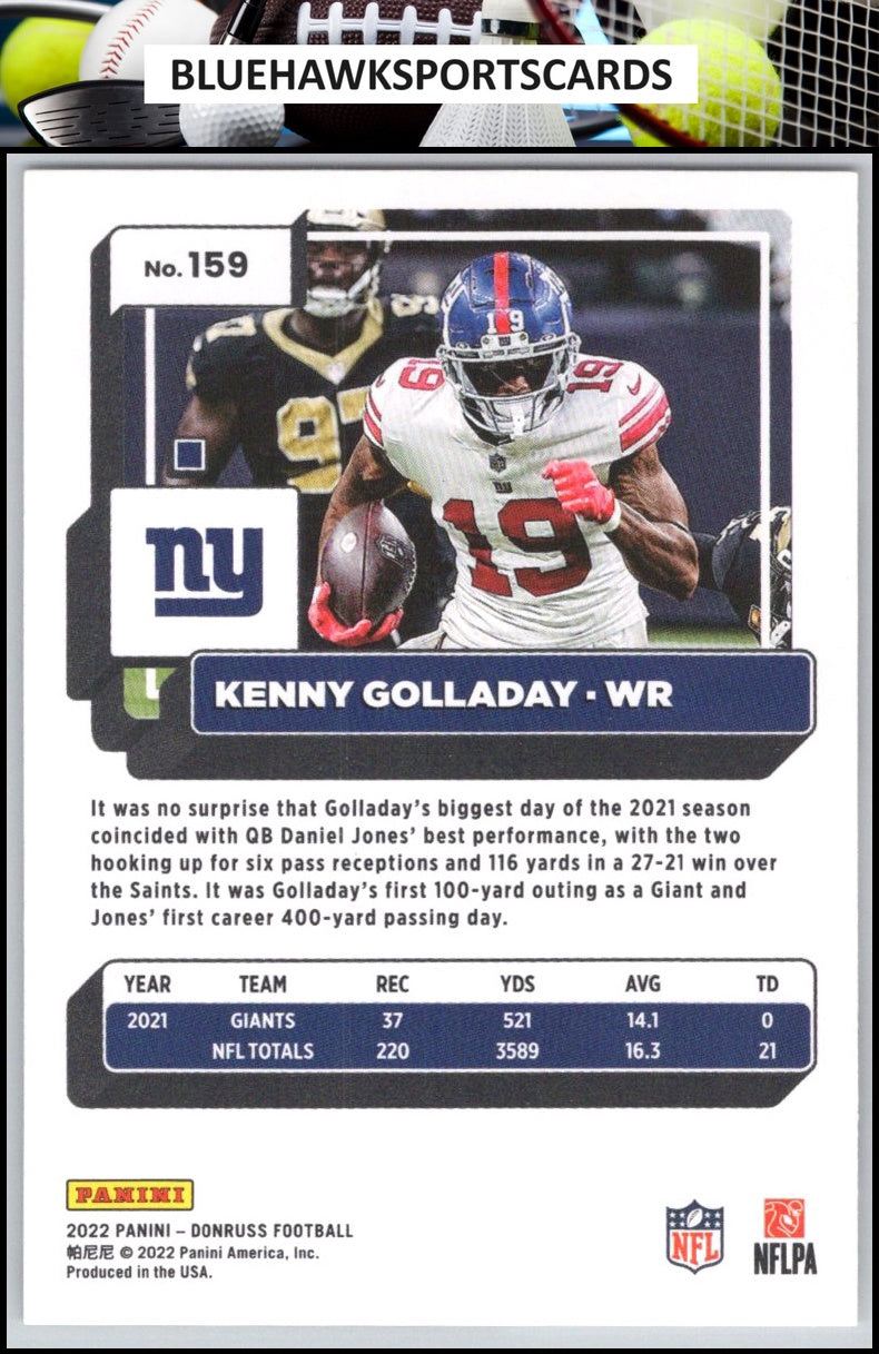 2022 Donruss #159 Kenny Golladay
