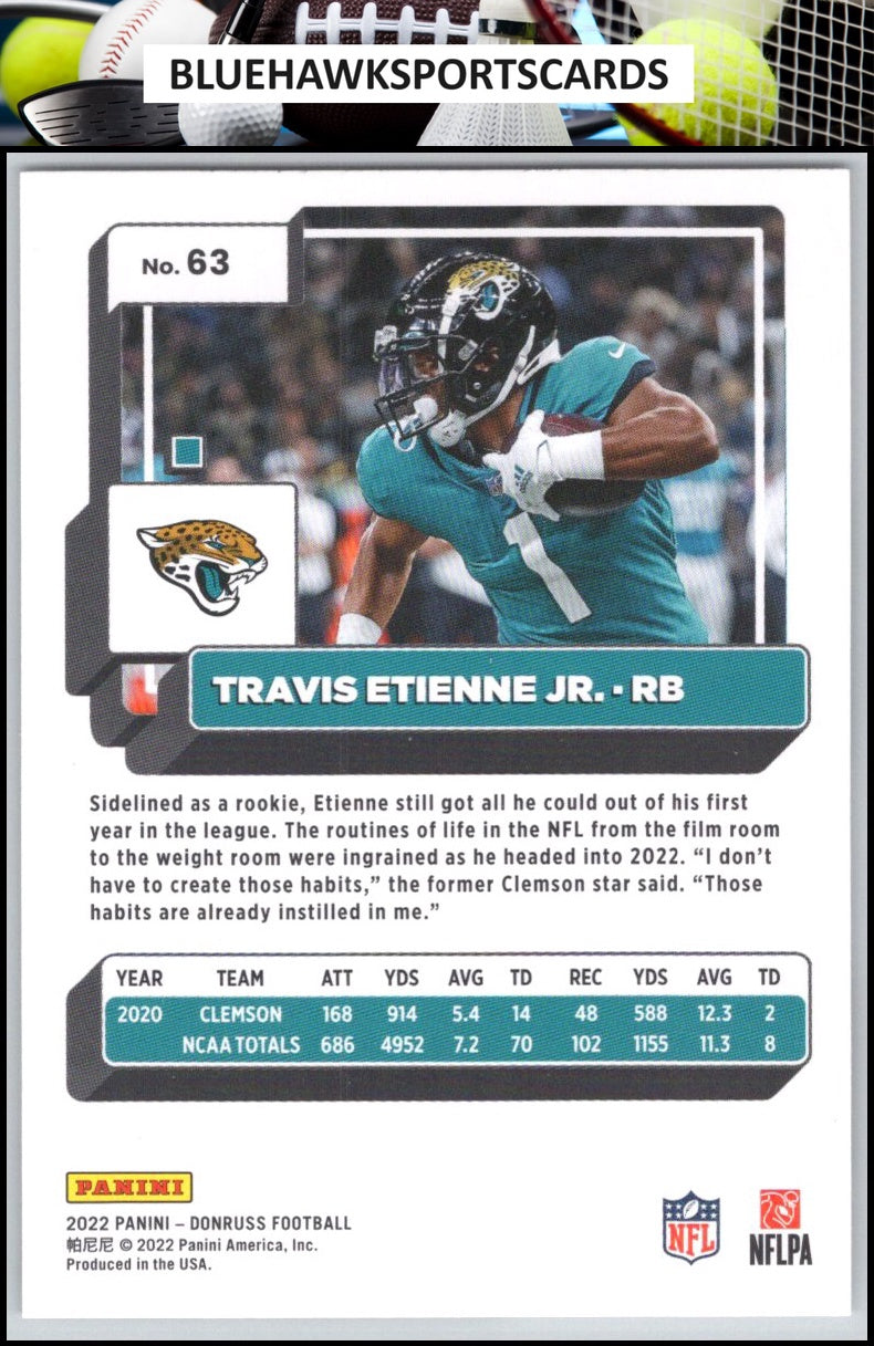 2022 Donruss #63 Travis Etienne Jr.