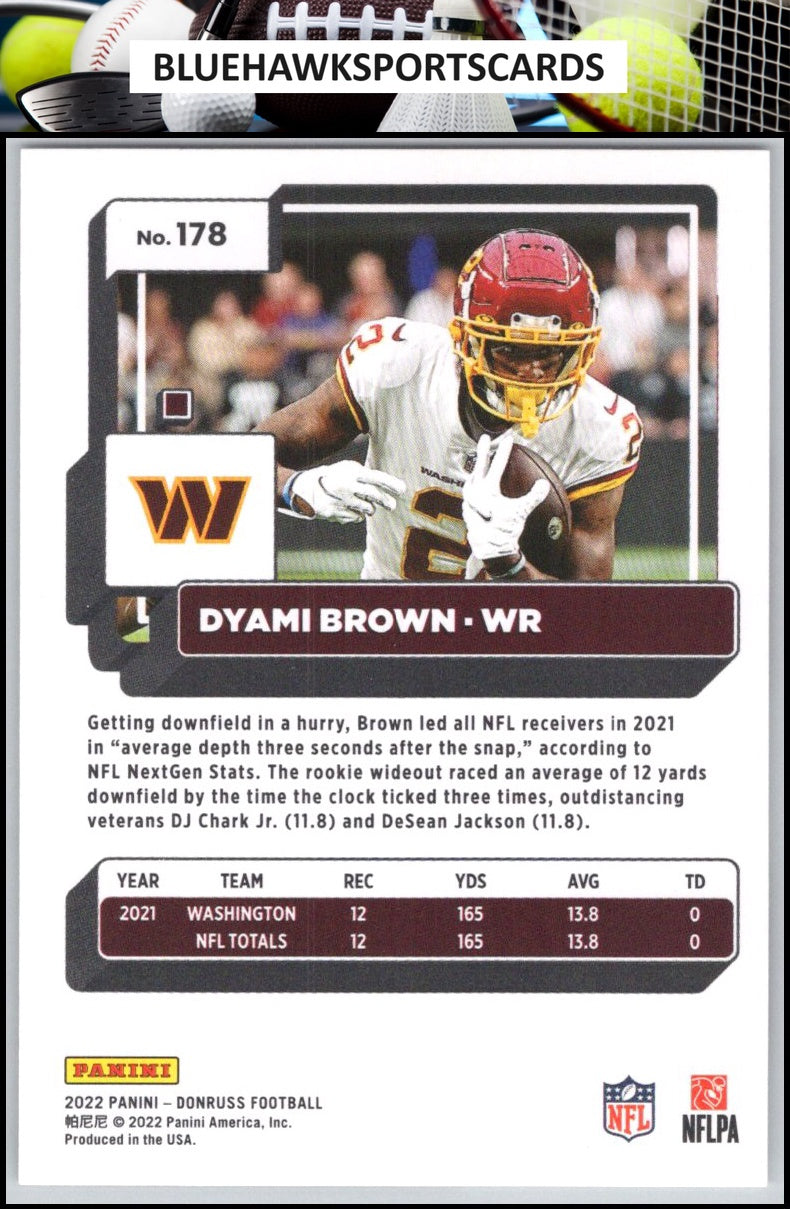 2022 Donruss #178 Dyami Brown