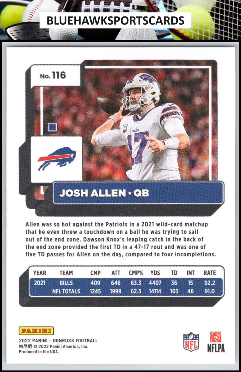 2022 Donruss #116 Josh Allen