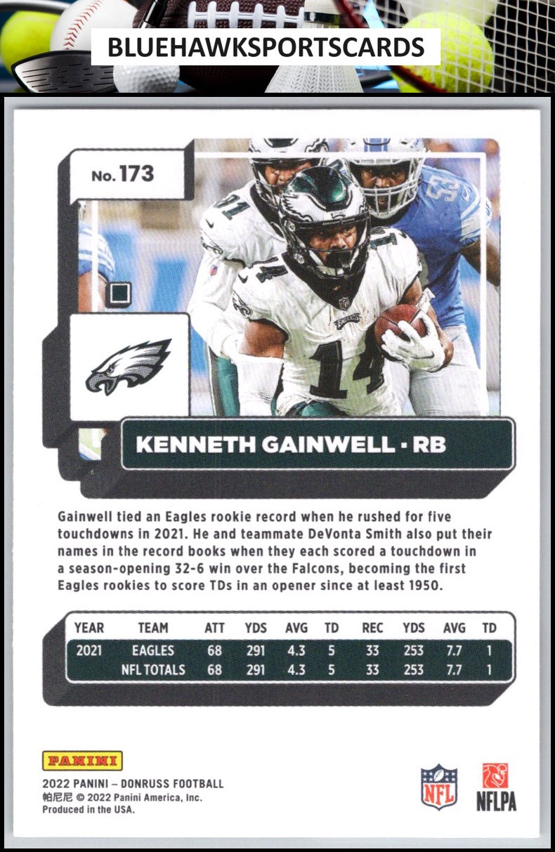 2022 Donruss #173 Kenneth Gainwell