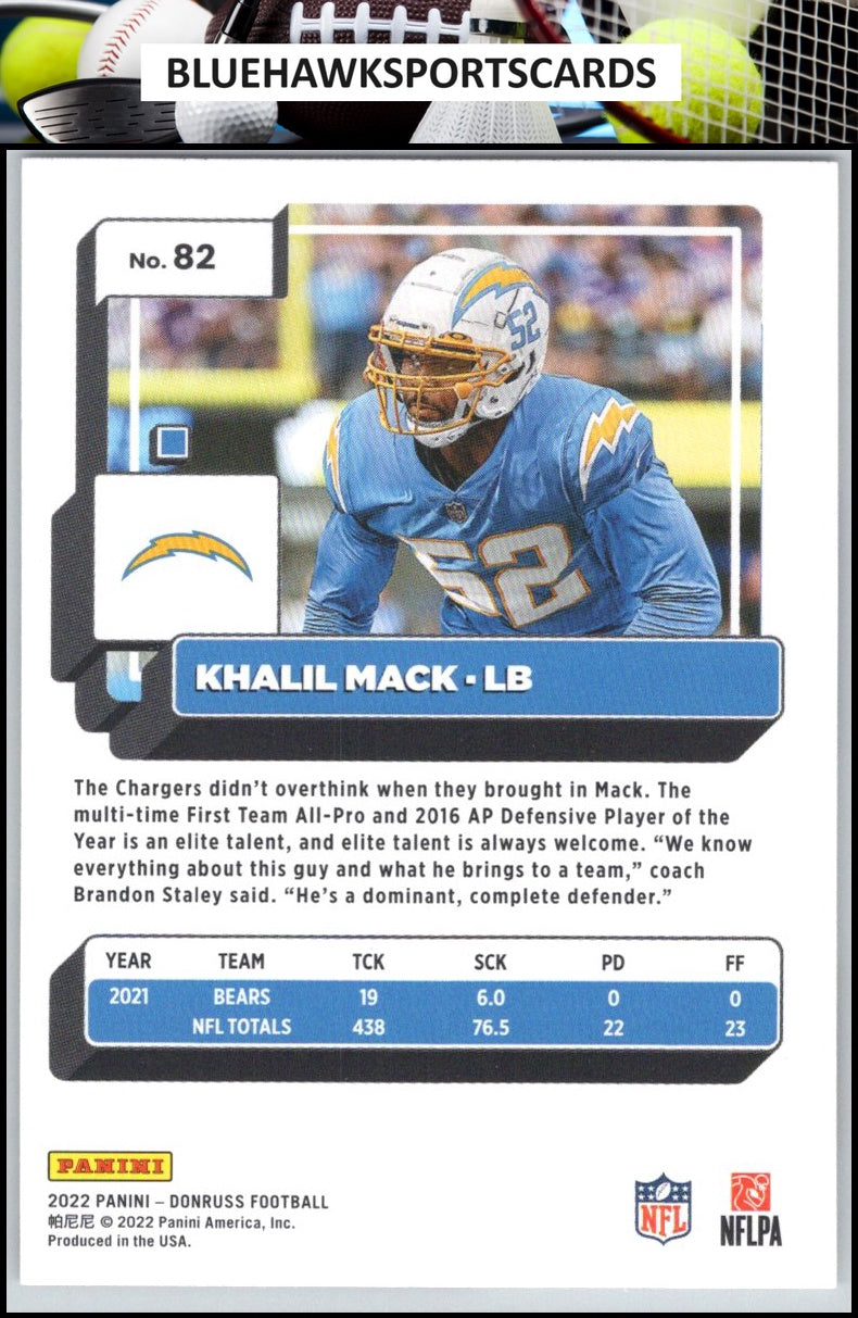 2022 Donruss #82 Khalil Mack