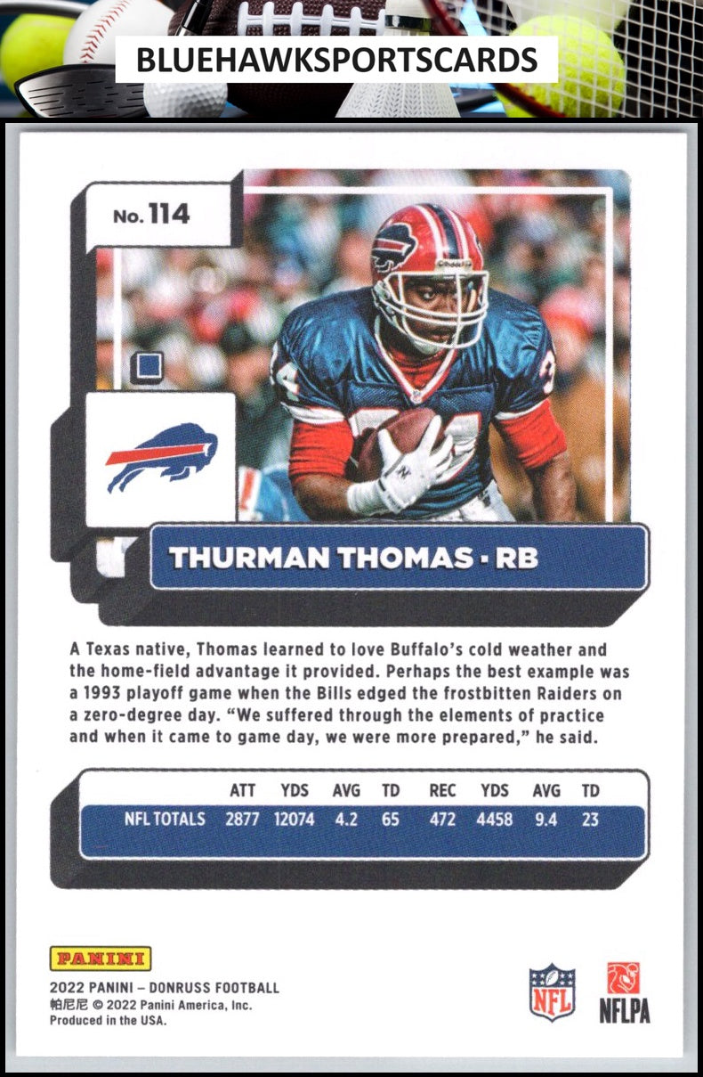 2022 Donruss #114 Thurman Thomas