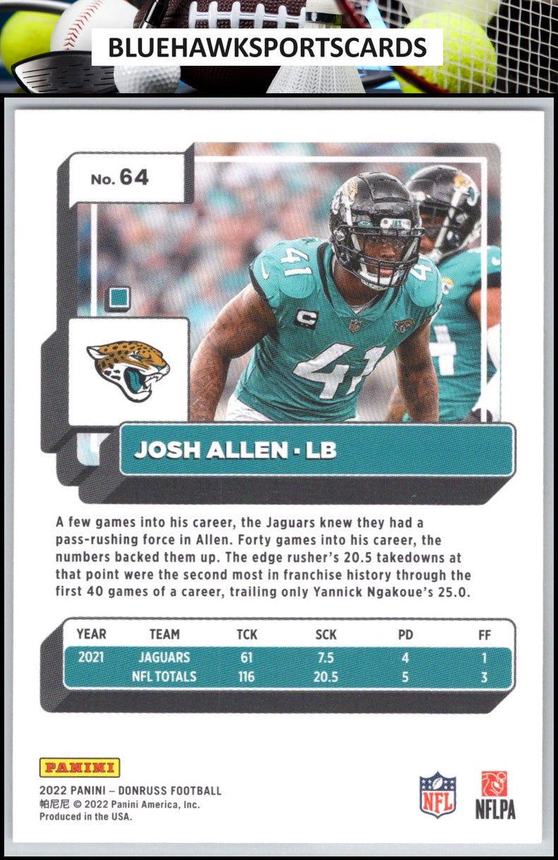 2022 Donruss #64 Josh Allen