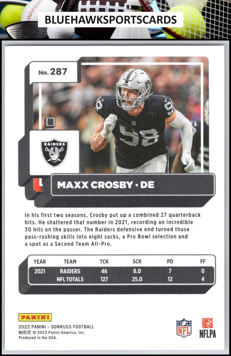 2022 Donruss #287 Maxx Crosby