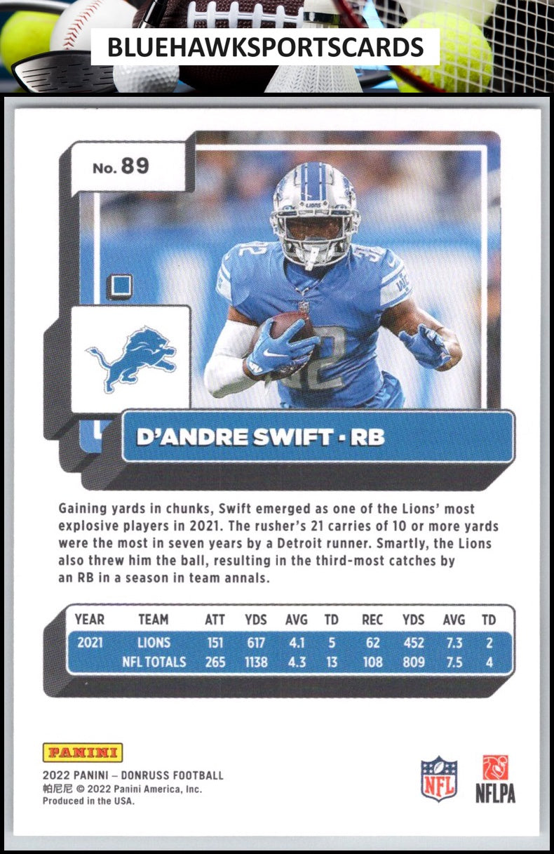 2022 Donruss #89 D'Andre Swift